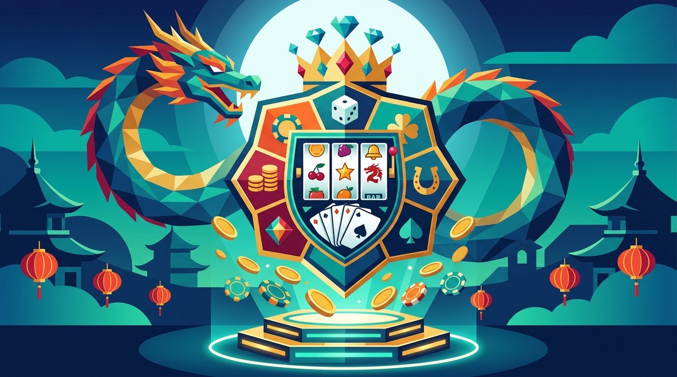 Ilustrasi tren hiburan digital Indonesia 2026 dengan grafik data dan ikon permainan